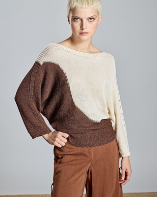 ALBA CONDE Jersey de Punto Bicolor - Imagen 2