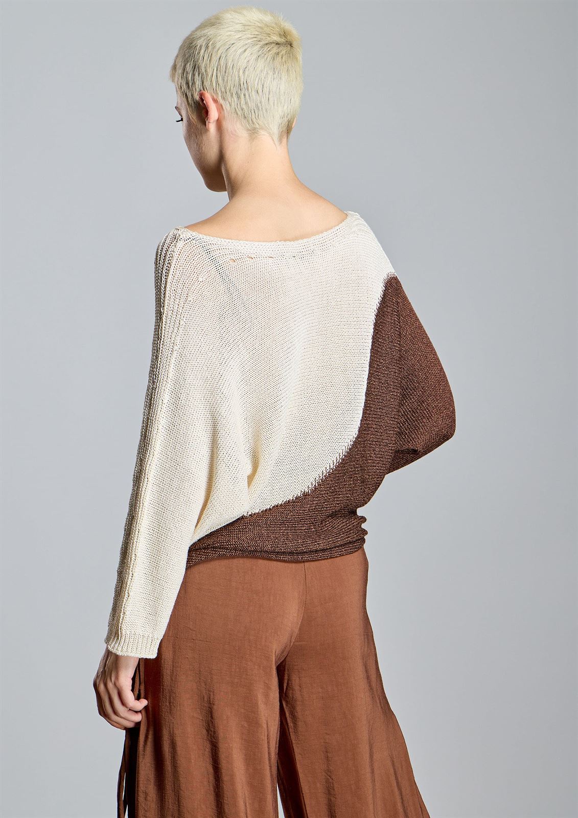 ALBA CONDE Jersey de Punto Bicolor - Imagen 3