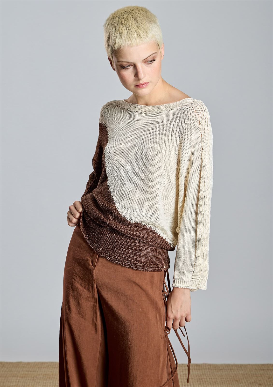 ALBA CONDE Jersey de Punto Bicolor - Imagen 6