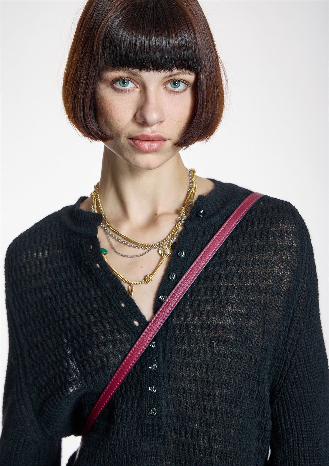 ALBA CONDE Jersey de Punto Negro - Imagen 1