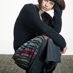 ALBA CONDE Jersey de Punto Negro - Imagen 2