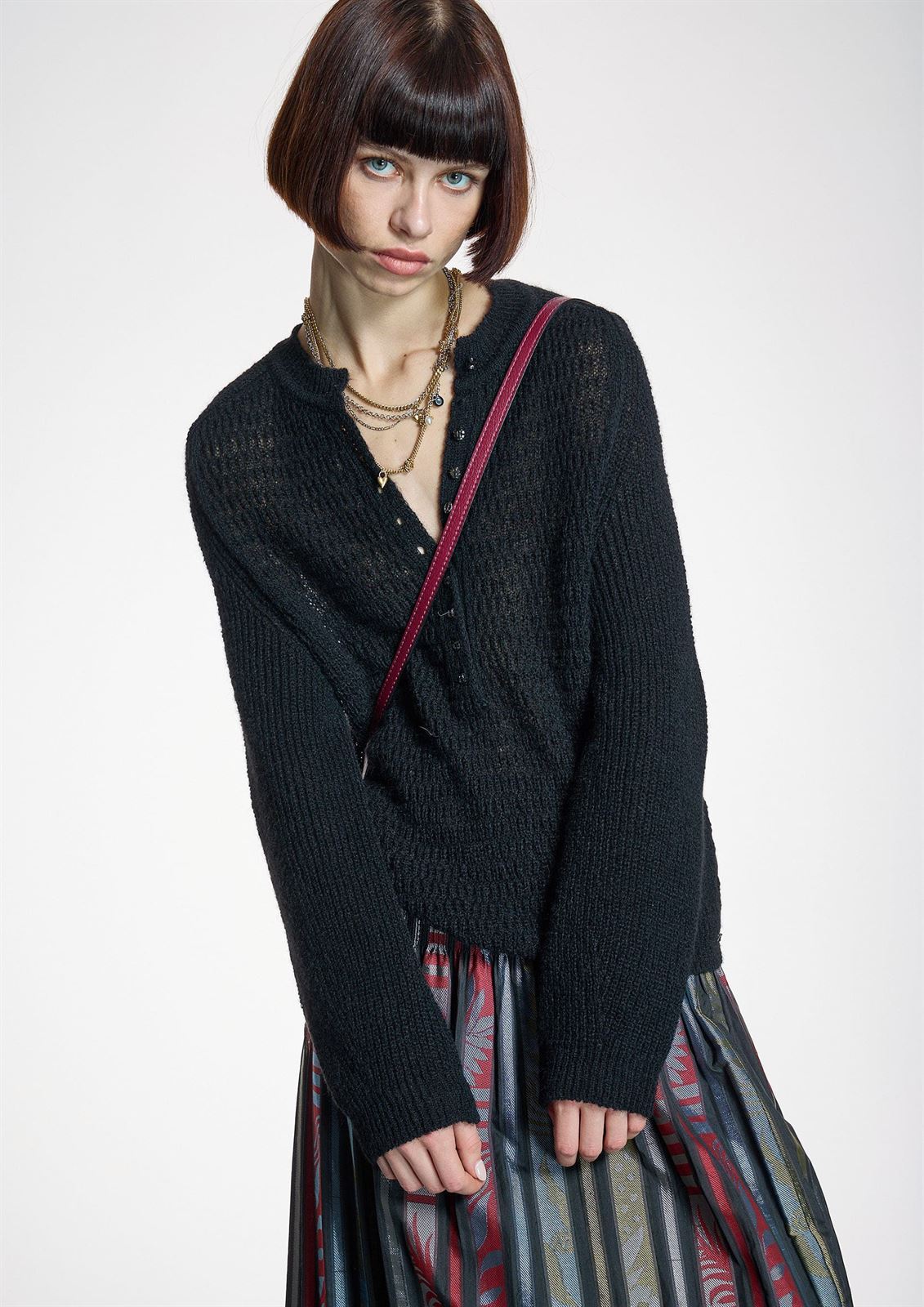 ALBA CONDE Jersey de Punto Negro - Imagen 3