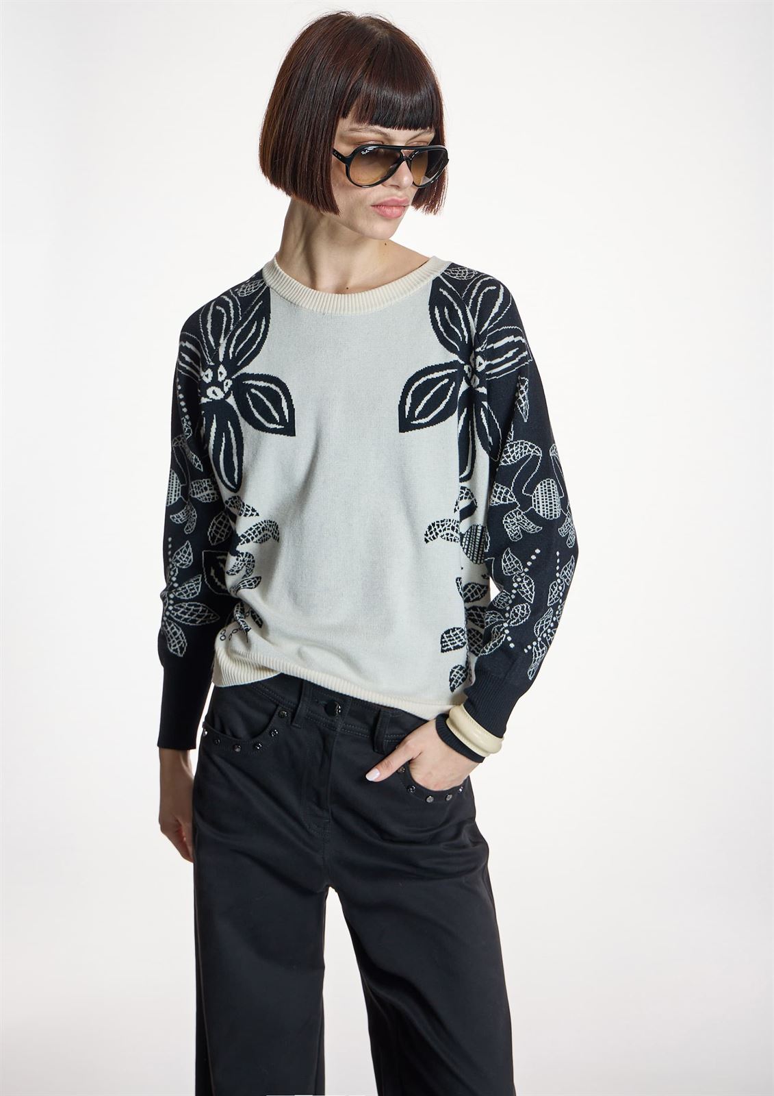 ALBA CONDE Jersey Estampado Floral - Imagen 2