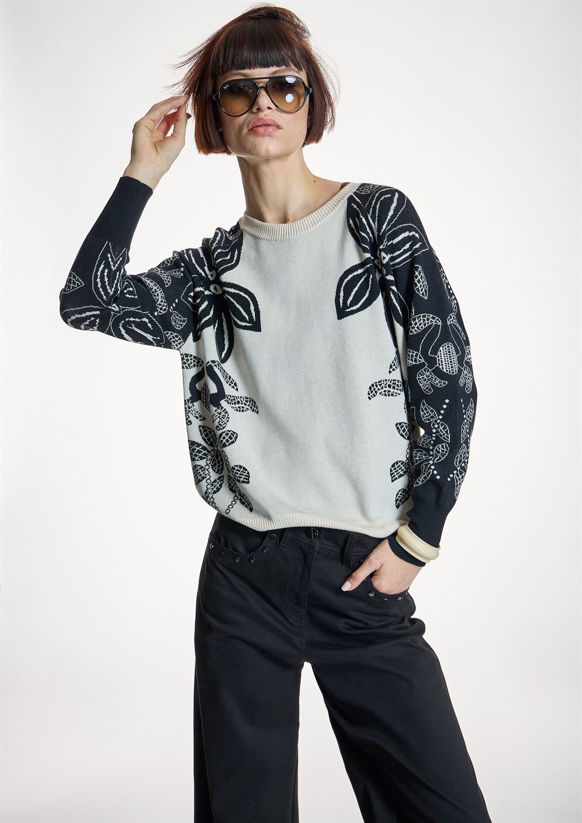 ALBA CONDE Jersey Estampado Floral - Imagen 4