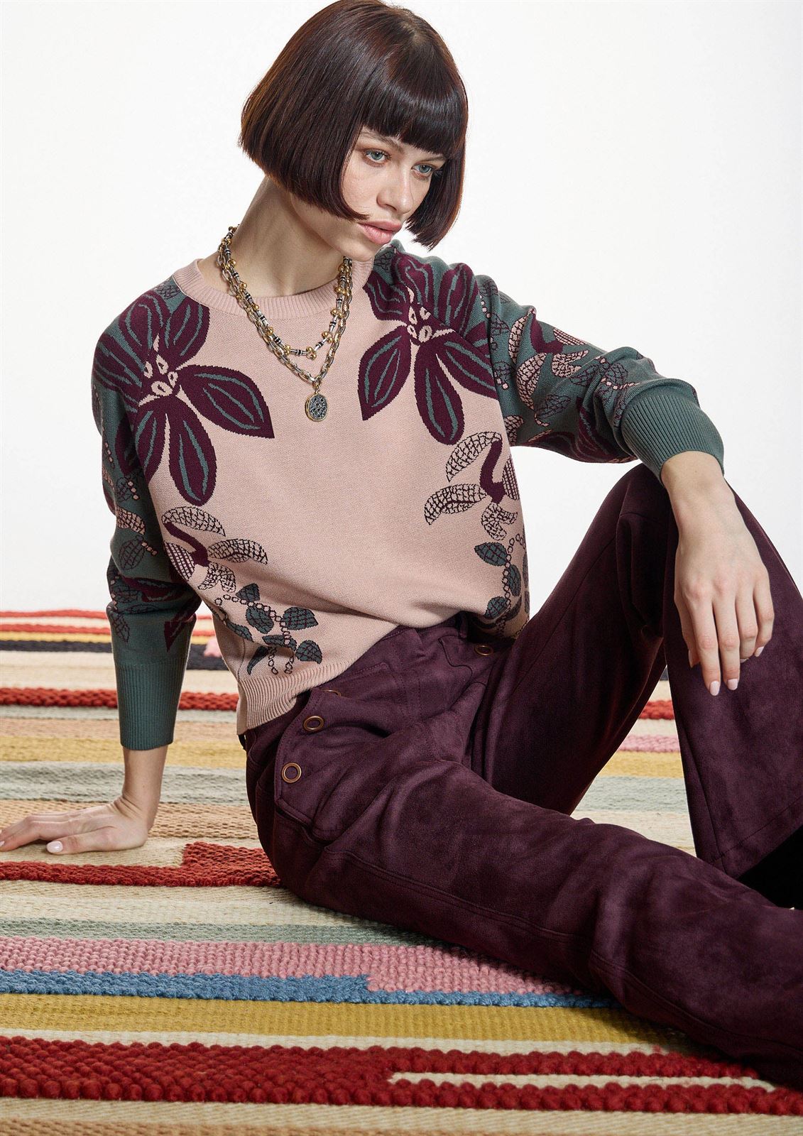 ALBA CONDE Jersey Estampado Floral - Imagen 1