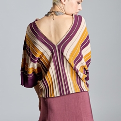 ALBA CONDE Jersey Rayas Multicolor - Imagen 1