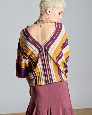 ALBA CONDE Jersey Rayas Multicolor - Imagen 1