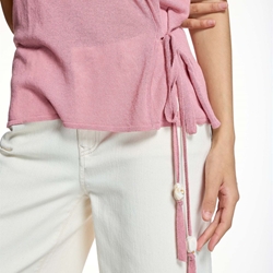 ALBA CONDE Jersey Rosa Cruzado - Imagen 2