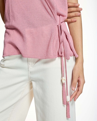 ALBA CONDE Jersey Rosa Cruzado - Imagen 2