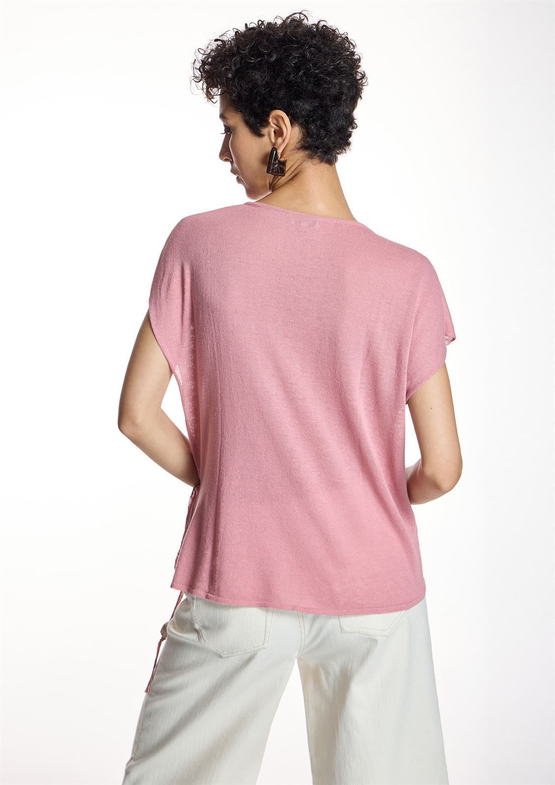 ALBA CONDE Jersey Rosa Cruzado - Imagen 5