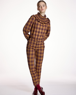 ALBA CONDE Pantalón de Cuadros - Imagen 1