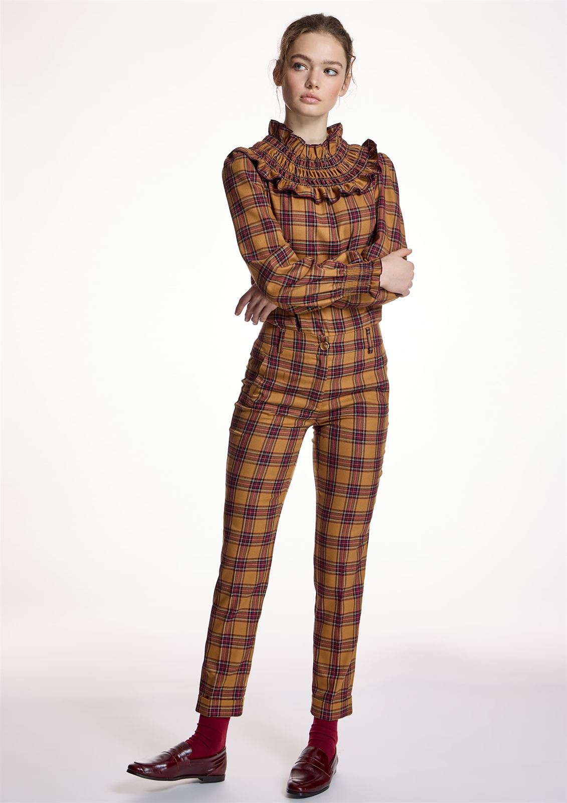 ALBA CONDE Pantalón de Cuadros - Imagen 5