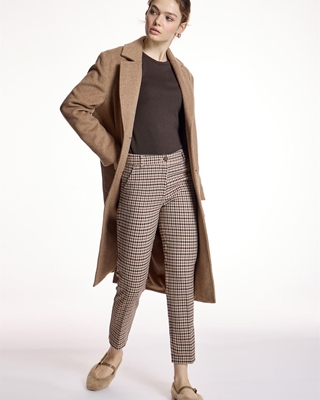 ALBA CONDE Pantalón Entallado de Cuadros - Imagen 2