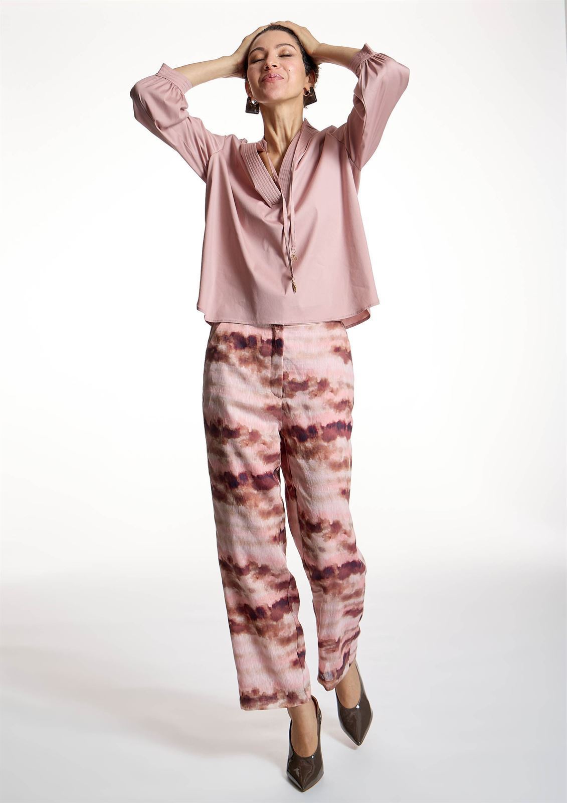 ALBA CONDE Pantalón Estampado Acuarela - Imagen 1