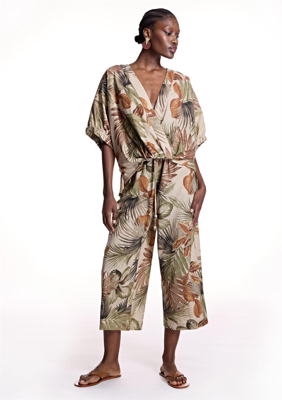 ALBA CONDE Pantalón Estampado Tropical - Imagen 6