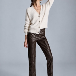ALBA CONDE Pantalón Marrón Efecto Piel - Imagen 1