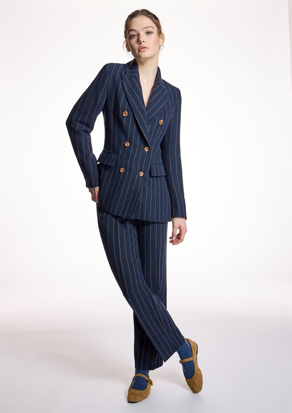 ALBA CONDE Pantalón Raya Diplomática - Imagen 5