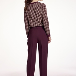 ALBA CONDE Pantalón Sastre Granate - Imagen 2