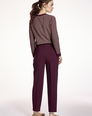 ALBA CONDE Pantalón Sastre Granate - Imagen 2