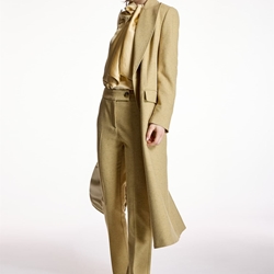 ALBA CONDE Pantalón Semientallado Amarillo - Imagen 1