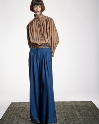 ALBA CONDE Pantalón Vaquero Palazzo - Imagen 1