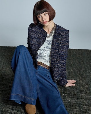 ALBA CONDE Pantalón Vaquero Palazzo - Imagen 2