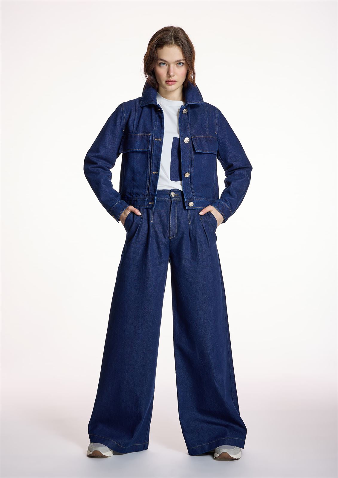 ALBA CONDE Pantalón Vaquero Wide Leg - Imagen 1