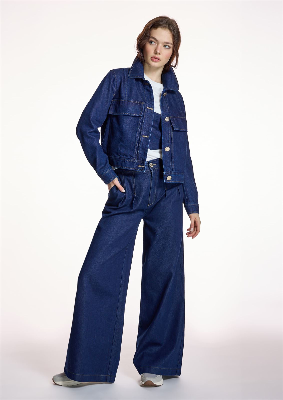 ALBA CONDE Pantalón Vaquero Wide Leg - Imagen 2
