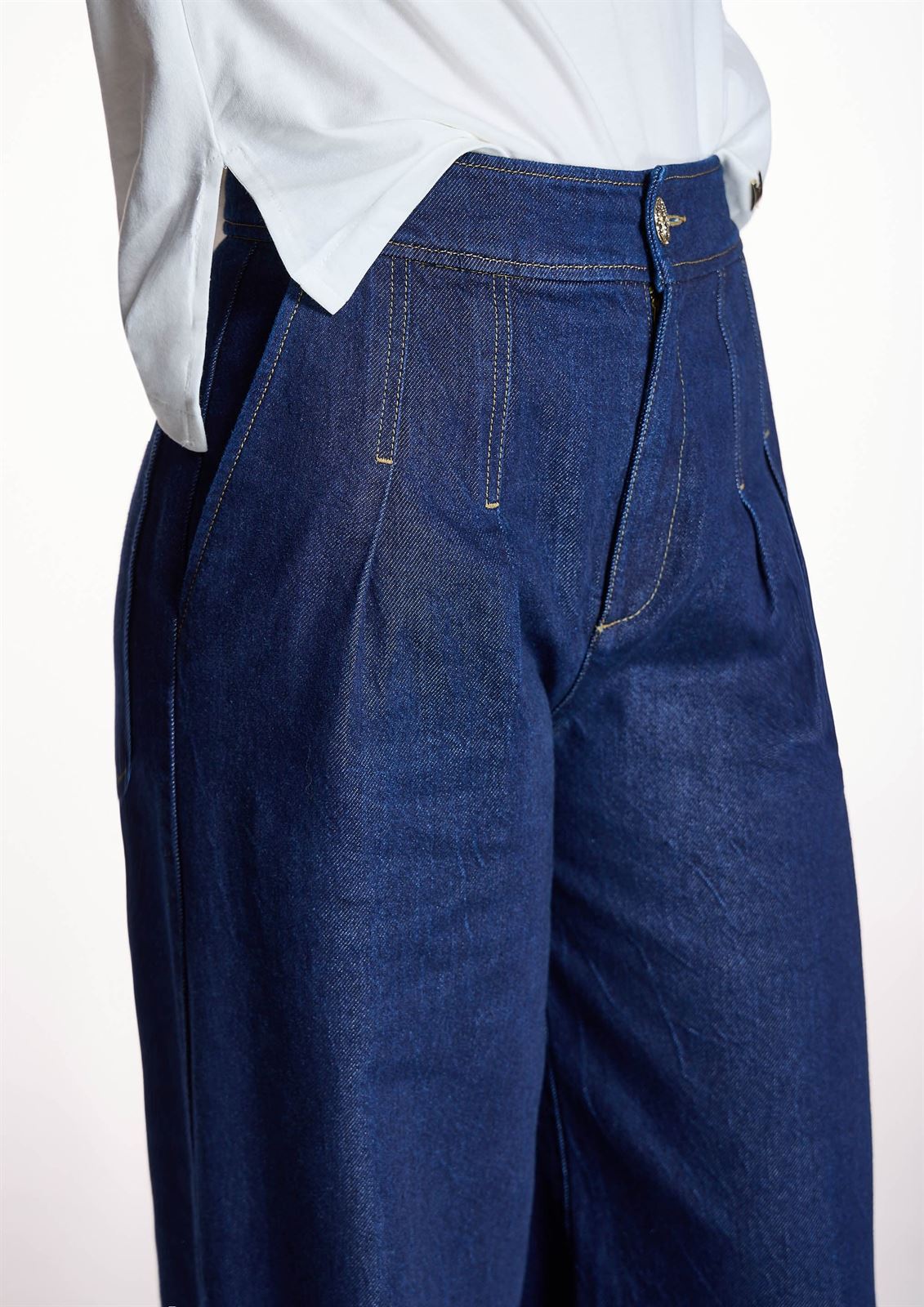 ALBA CONDE Pantalón Vaquero Wide Leg - Imagen 5
