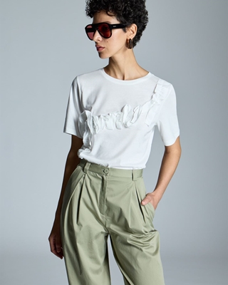 ALBA CONDE Pantalón Verde Pinzas - Imagen 1