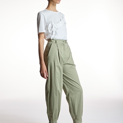 ALBA CONDE Pantalón Verde Pinzas - Imagen 2