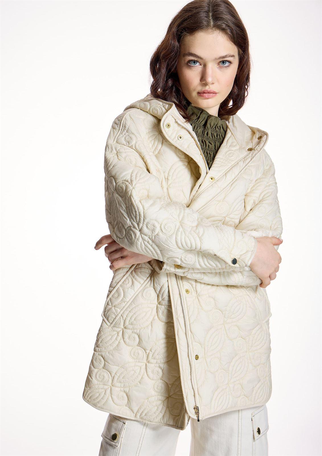 ALBA CONDE Parka Acolchada Cruda - Imagen 5