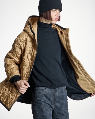 ALBA CONDE Parka Acolchada en Camel - Imagen 1