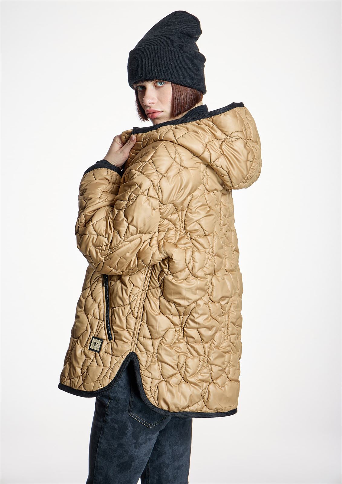 ALBA CONDE Parka Acolchada en Camel - Imagen 5