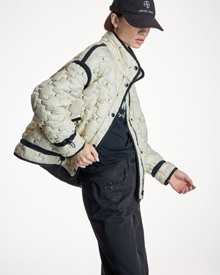 ALBA CONDE parka Acolchada en Crudo - Imagen 1