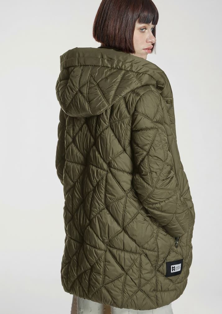 ALBA CONDE Parka Acolchada Kaki - Imagen 1