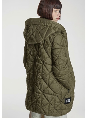 ALBA CONDE Parka Acolchada Kaki - Imagen 1