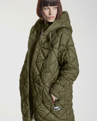 ALBA CONDE Parka Acolchada Kaki - Imagen 2