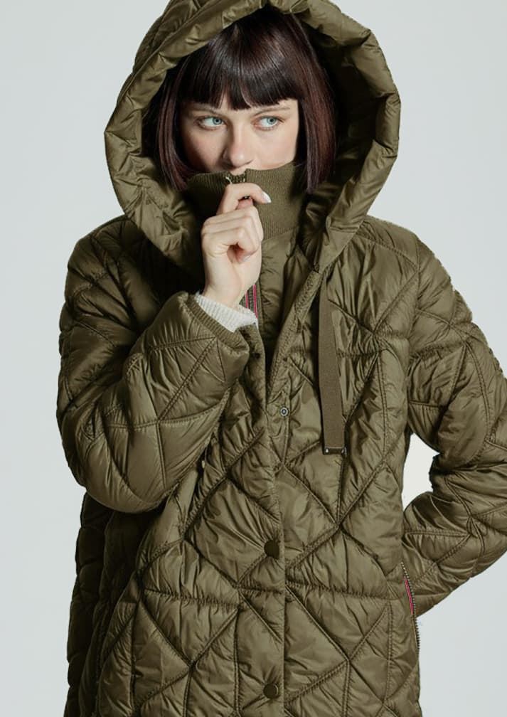 ALBA CONDE Parka Acolchada Kaki - Imagen 3