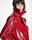 ALBA CONDE Parka Oversize Roja Efecto  Charol - Imagen 1