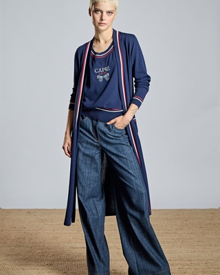 ALBA CONDE Top de Punto Marino - Imagen 1