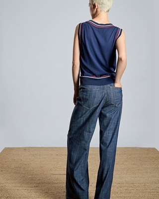 ALBA CONDE Top de Punto Marino - Imagen 2