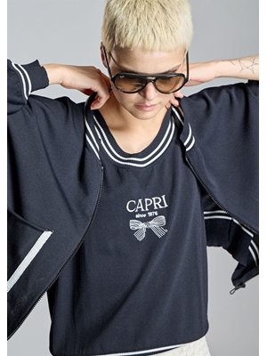 ALBA CONDE Top de Punto Negro - Imagen 2