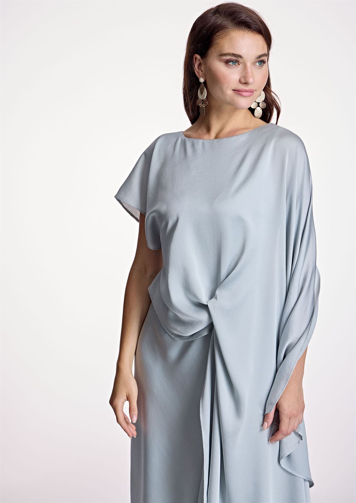 ALBA CONDE Vestido Asimétrico Satinado - Imagen 5