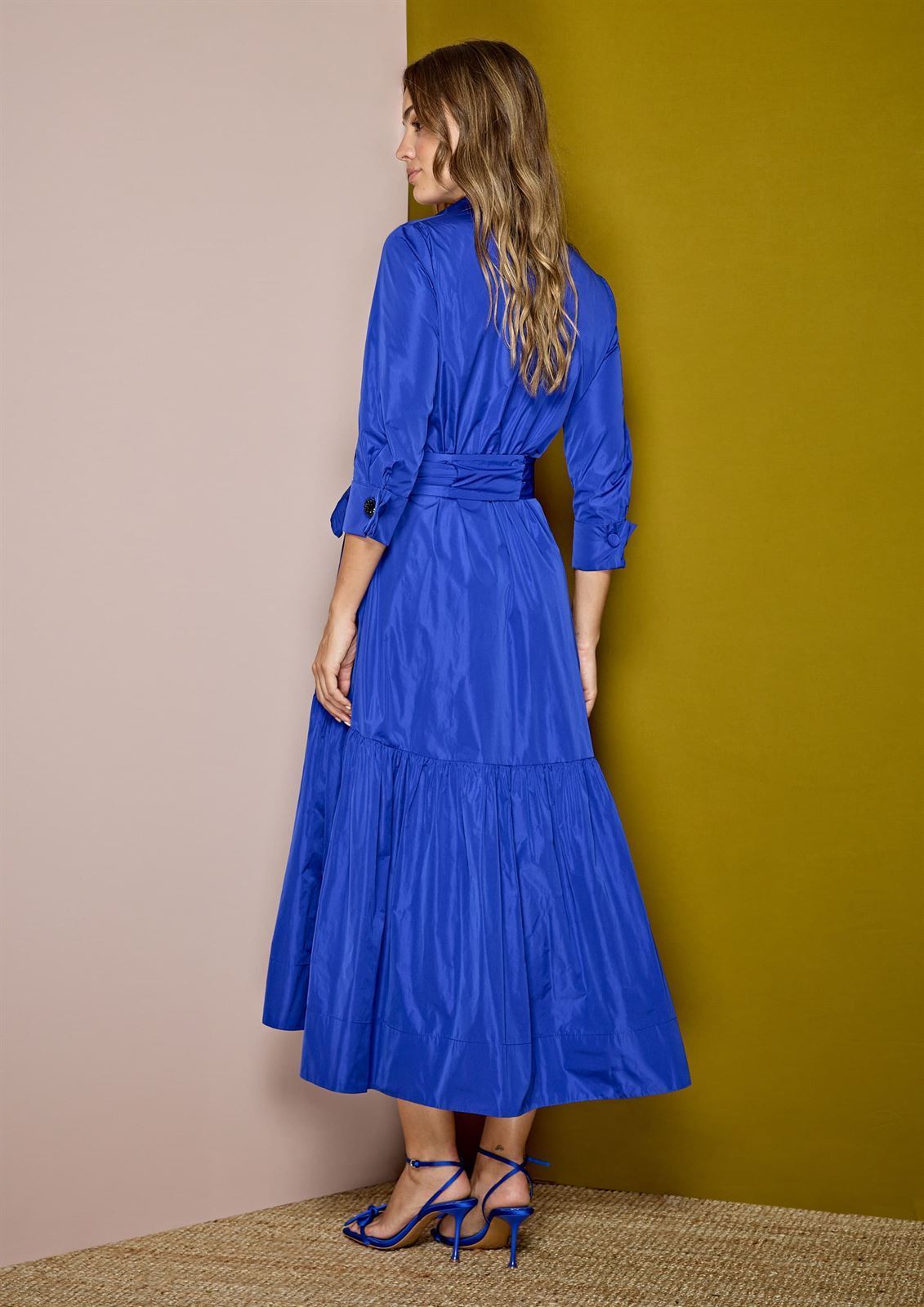 ALBA CONDE Vestido Camisero Azul - Imagen 2