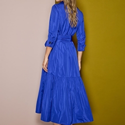 ALBA CONDE Vestido Camisero Azul - Imagen 2