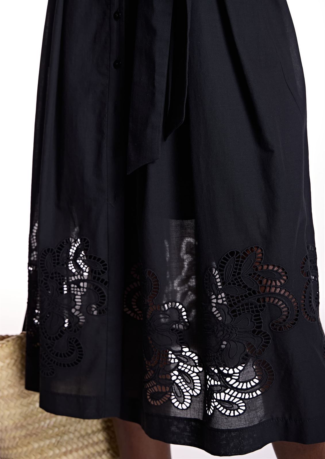 ALBA CONDE Vestido Camisero Negro - Imagen 6