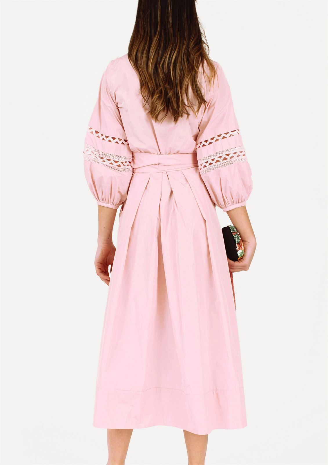 ALBA CONDE Vestido Camisero Rosa - Imagen 2