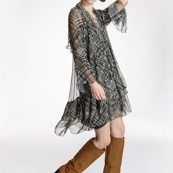 ALBA CONDE Vestido Corto con Volantes - Imagen 1