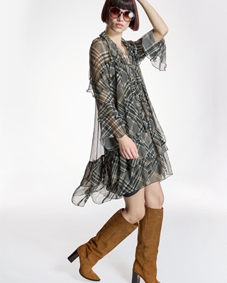 ALBA CONDE Vestido Corto con Volantes - Imagen 1